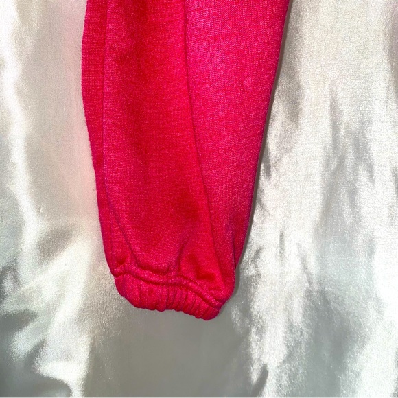NWT Girls Pink Super Soft & Warm Sweatpants, Just Like Hanes, Cuffed, 2 Pockets - Picture 8 of 8